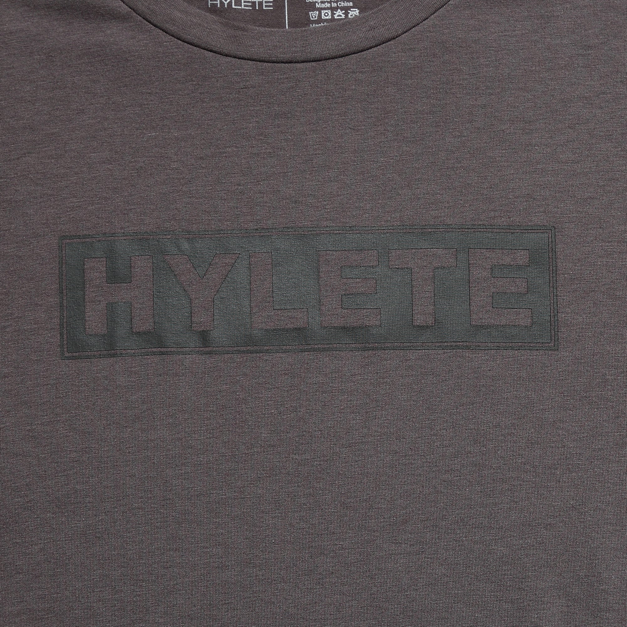 Block Logo HY-Blend Crew Tee Gull Gray